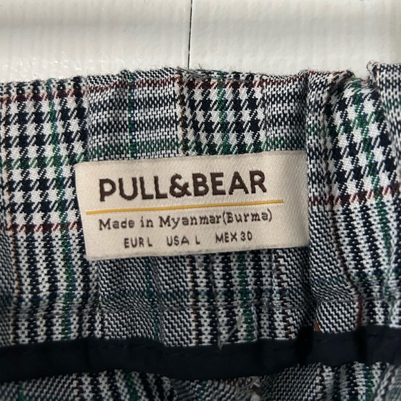 NWOT pull&bear Plaid chain jogger pants L - Picture 4 of 5